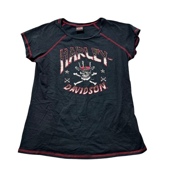 Harley-Davidson short sleeve graphic t-shirt woman's size M - Picture 1 of 7